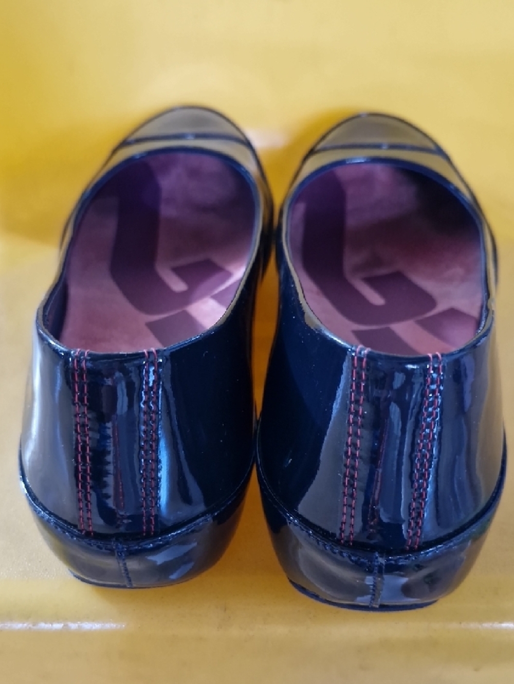Fitflop Navy Patent Ballet Flats US6 - Picture 4 of 6